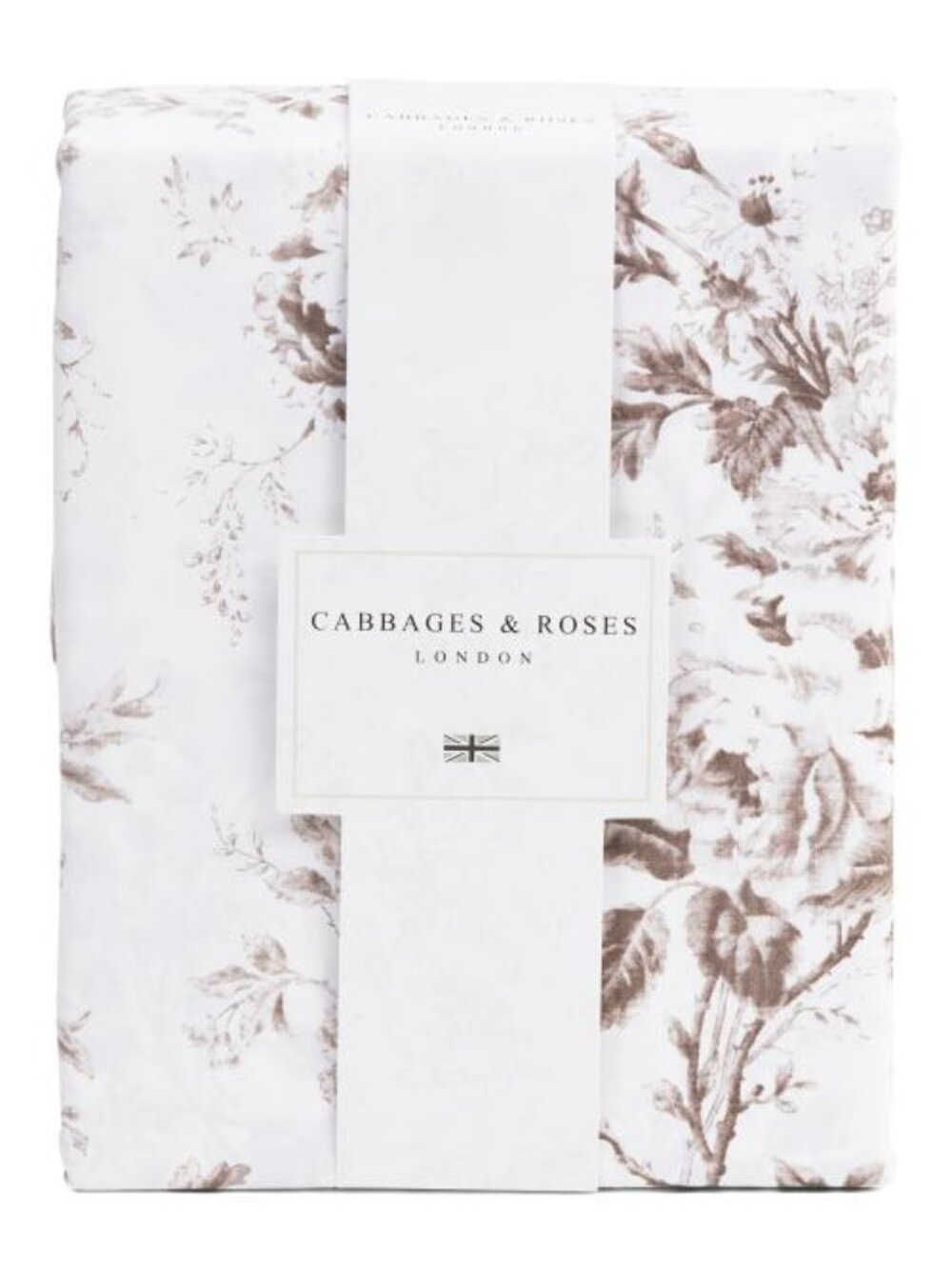 CABBAGES & ROSES 200tc Cotton Percale Toile Duvet Set